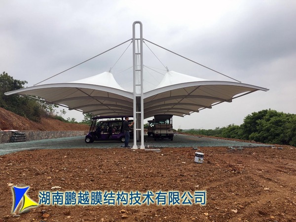 大塘金薰衣草园膜结构车棚