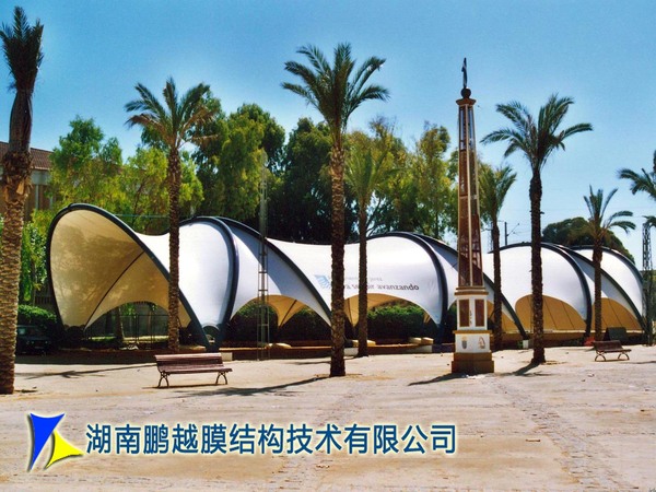 海陵药业膜结构通廊