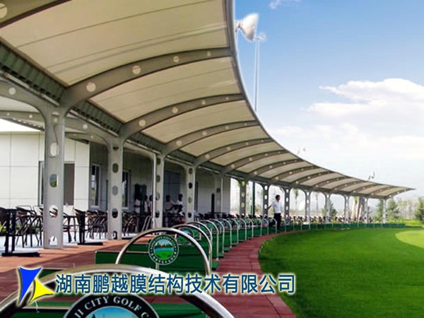 高尔夫发球膜结构看台